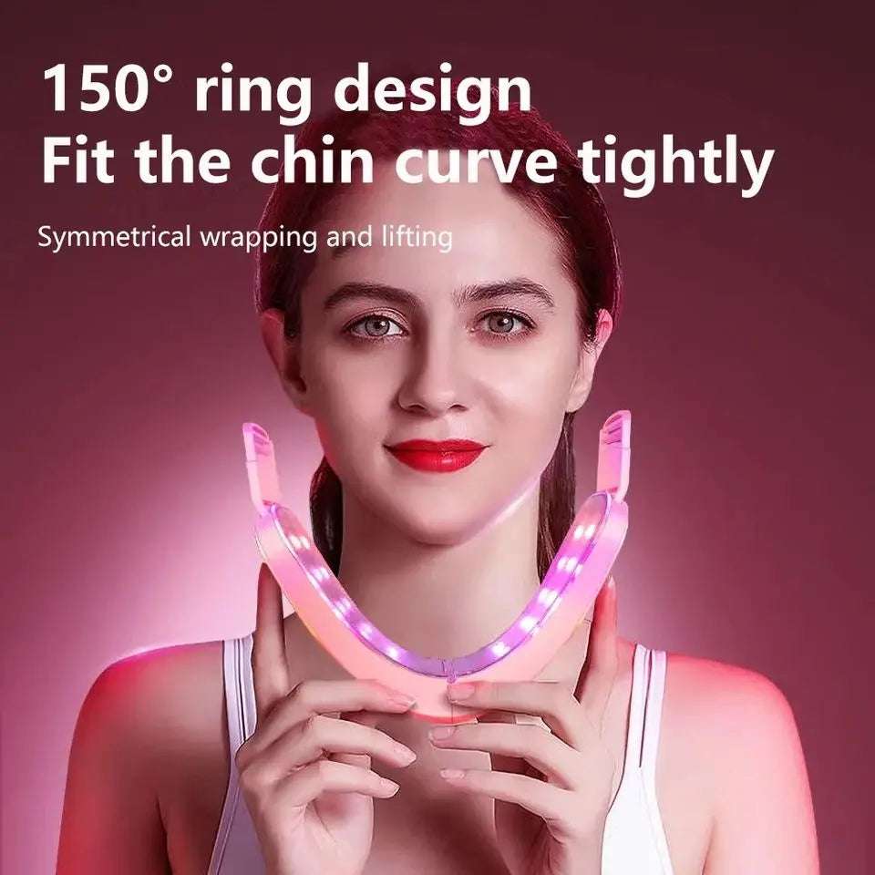 LED Photon Therapy Facial Slimming Vibration Massager Facial Lifting Device