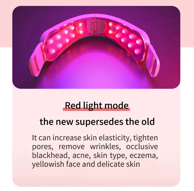 LED Photon Therapy Facial Slimming Vibration Massager Facial Lifting Device