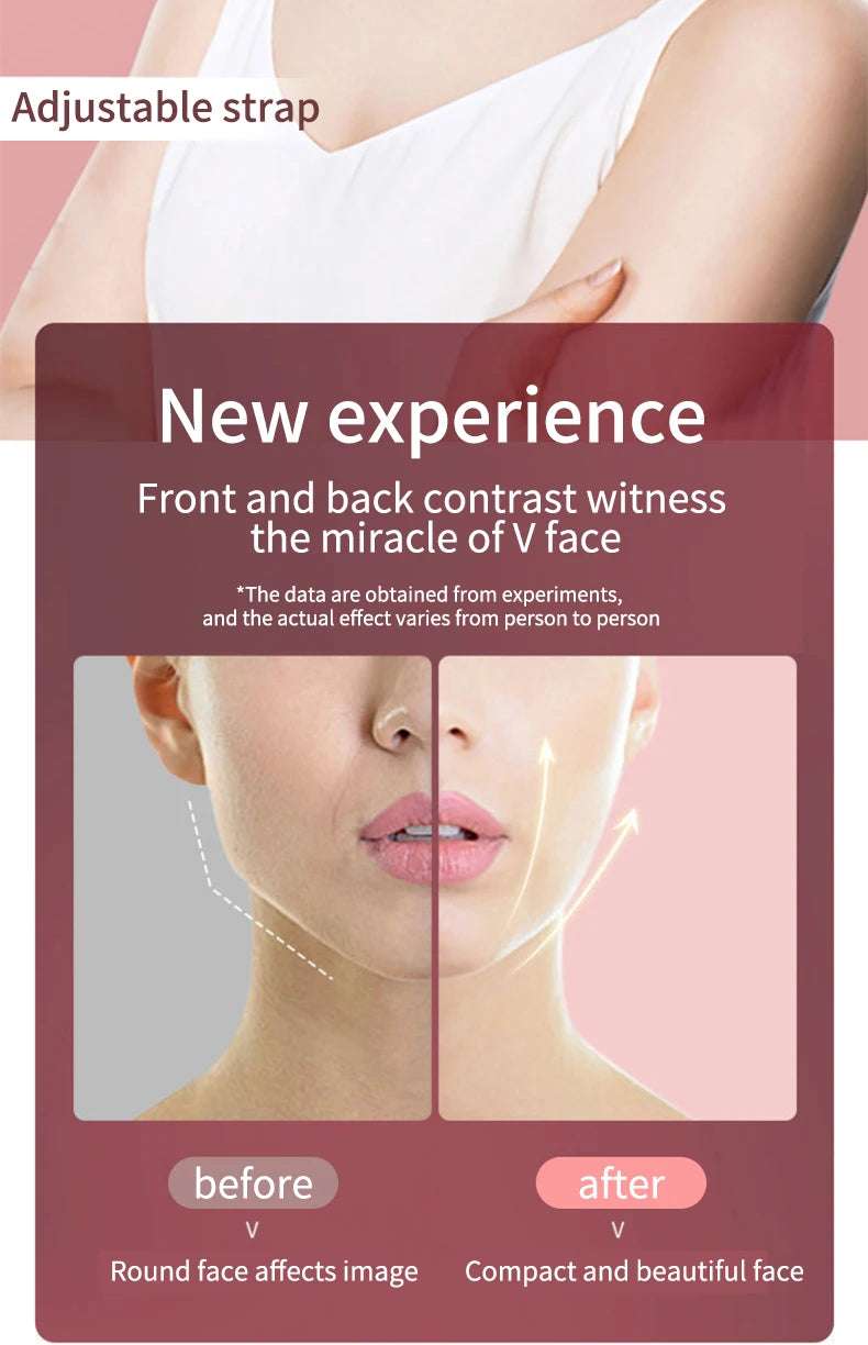 LED Photon Therapy Facial Slimming Vibration Massager Facial Lifting Device