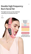 LED Photon Therapy Facial Slimming Vibration Massager Facial Lifting Device