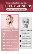LED Photon Therapy Facial Slimming Vibration Massager Facial Lifting Device