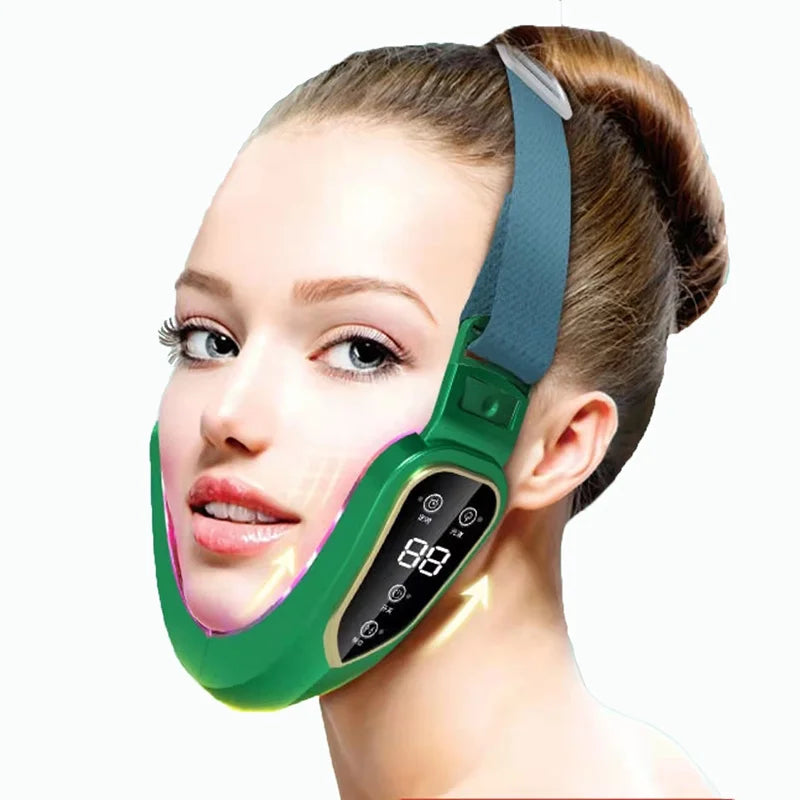 LED Photon Therapy Facial Slimming Vibration Massager Facial Lifting Device