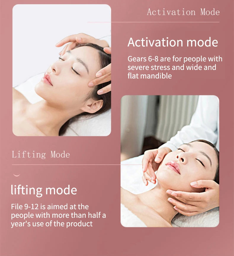 LED Photon Therapy Facial Slimming Vibration Massager Facial Lifting Device