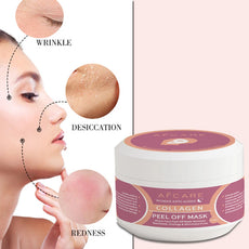 AFCARE Collagen Peel Off Mask for Anti-Aging with Benefits Against Wrinkles and Redness