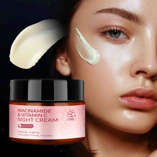 aoao hydrating night cream with Niacinamide and Vitamin C for moisturizing and firming skin overnight