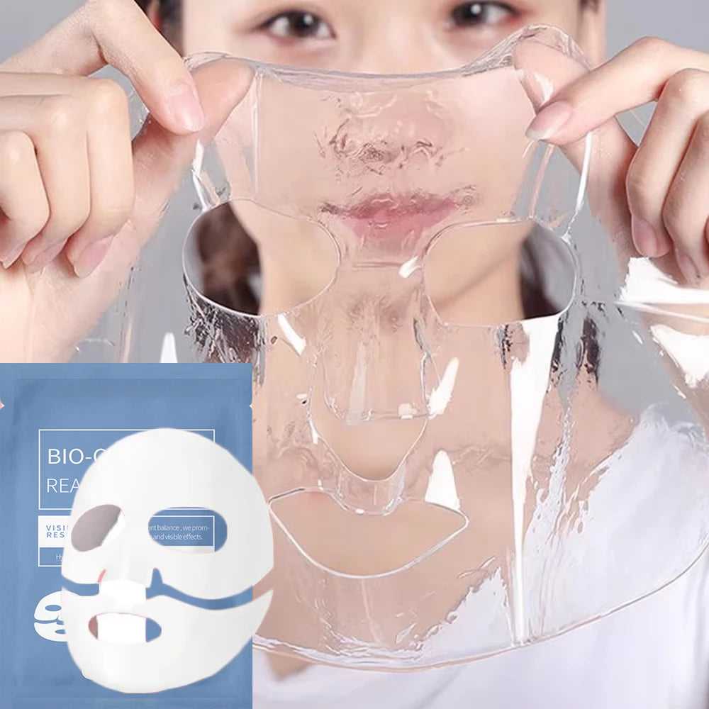 eelhoe Bio-Cellulose Face Mask for Hydration with a Transparent Sheet for Skincare Routine