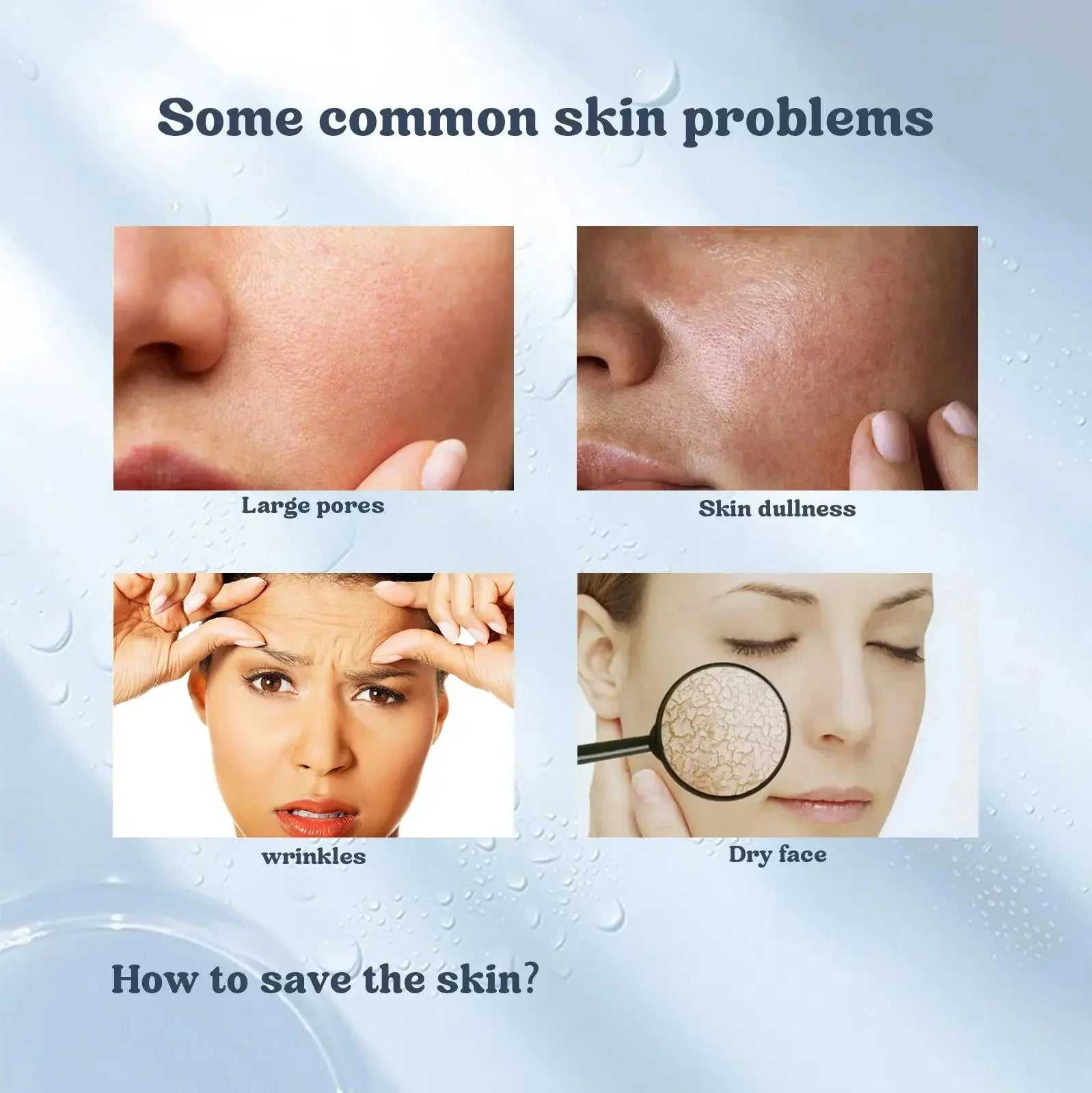 eelhoe skincare mask addressing common skin issues like large pores, dullness, wrinkles, and dryness