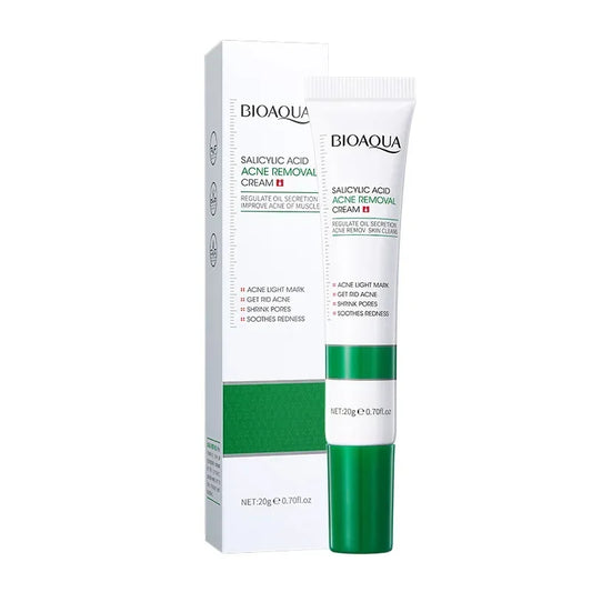 SAKSRAAR BioAqua Salicylic Acid Acne Removal Cream for effective pimple treatment and skin blemish reduction