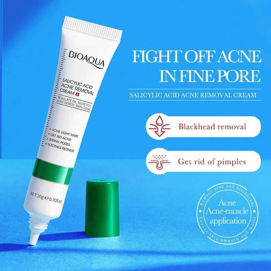 SAKSRAAR Salicylic Acid Acne Removal Cream for effective blackhead and pimple treatment