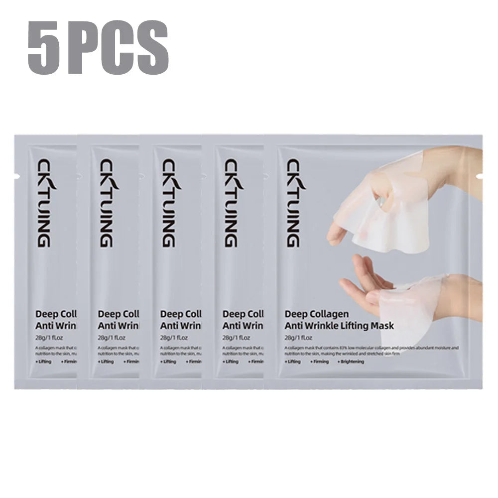 Ms.Dear Deep Collagen Anti-Wrinkle Lifting Masks in a pack of 5 for skincare rejuvenation