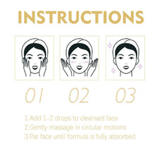 EELHOE skincare treatment instructions showing steps for application on cleansed face