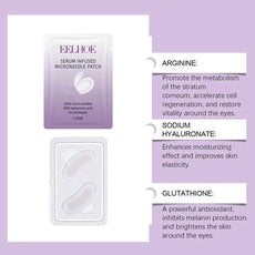 Eelhoe serum infused microneedle patch for skin regeneration and hydration with arginine and hyaluronate