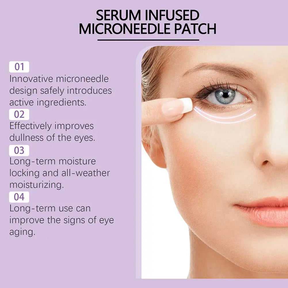 eelhoe Serum Infused Microneedle Patch for Brightening and Moisturizing Under Eyes