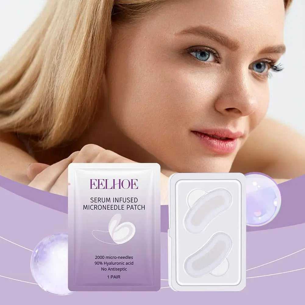 Eelhoe Serum Infused Microneedle Patch with 2000 micro-needles for effective skin hydration