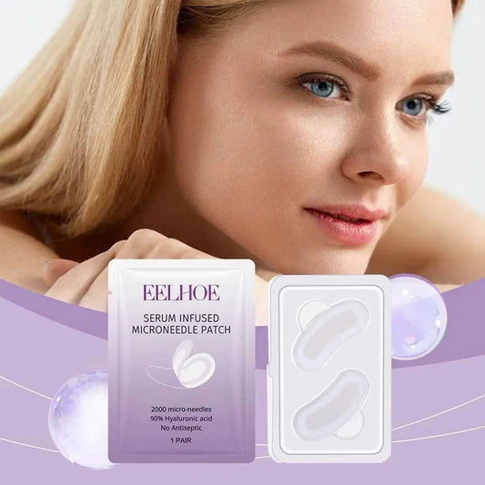 Eelhoe Serum Infused Microneedle Patch with 2000 micro-needles for effective skin hydration