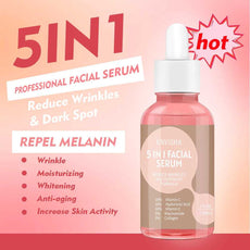 Enivsha 5-in-1 Professional Facial Serum for reducing wrinkles and dark spots with anti-aging benefits