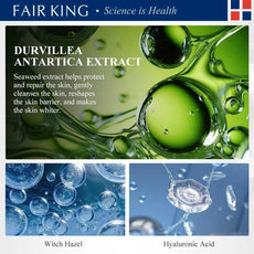 FAIR KING gentle facial exfoliating mousse with Durvillaea Antartica extract for skin protection and cleansing