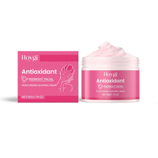Hoygi Antioxidant Midnight Facial Moisturizing Sleeping Cream in Pink Jar for Nighttime Hydration