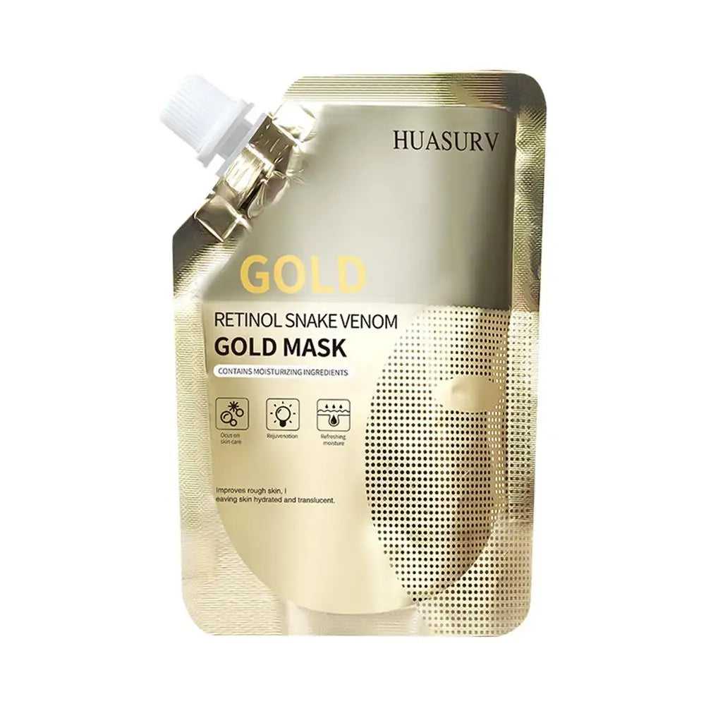 eelhoe Gold Retinol Snake Venom Mask in a sleek pouch for deep moisturizing and skin rejuvenation