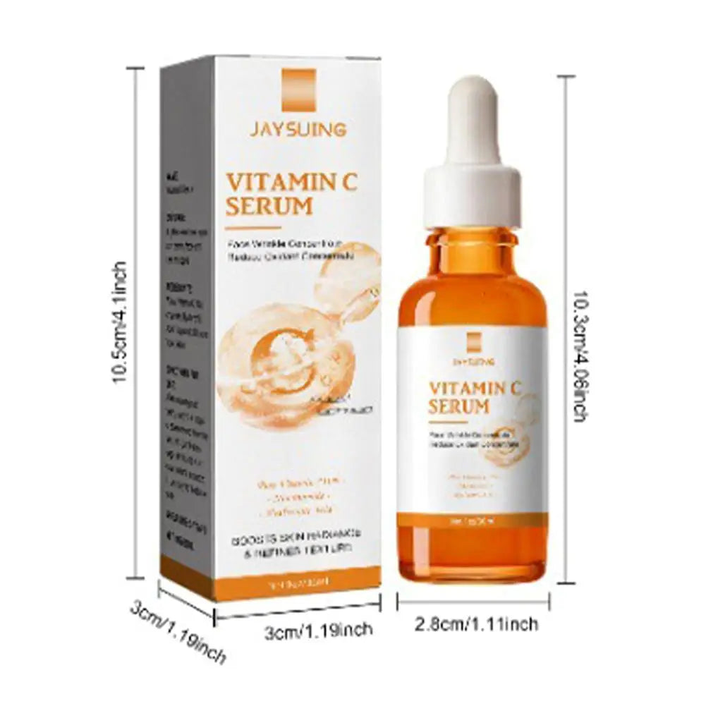 Jaysuing Vitamin C Serum in a glass bottle for radiant skin with brightening benefits