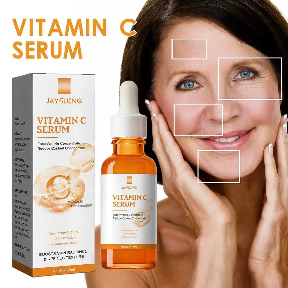 Jaysuing Vitamin C Serum 30ml for boosting skin radiance and reducing wrinkles