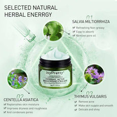 JoyPretty Herbal Acne Removing Cream with Natural Ingredients for Refreshing, Non-Greasy Treatment
