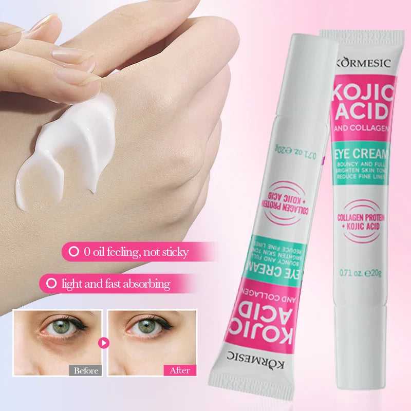 PWYUMAN Kojic Acid and Collagen Eye Cream for fast absorption and reduced puffiness