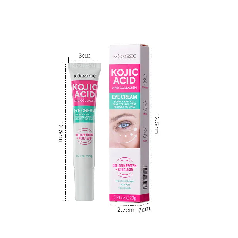 PWYUMAN Kojic Acid and Collagen Eye Cream for Brightening and Reducing Dark Circles