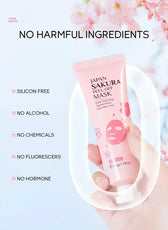 LAIKOU Japan Sakura Peel-Off Mask Tube with Natural Ingredients for Gentle Skin Care
