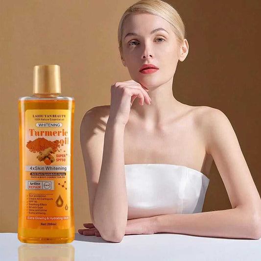 eelhoe Turmeric Whitening Oil Moisturizer for Extra Glowing Skin with SPF protection