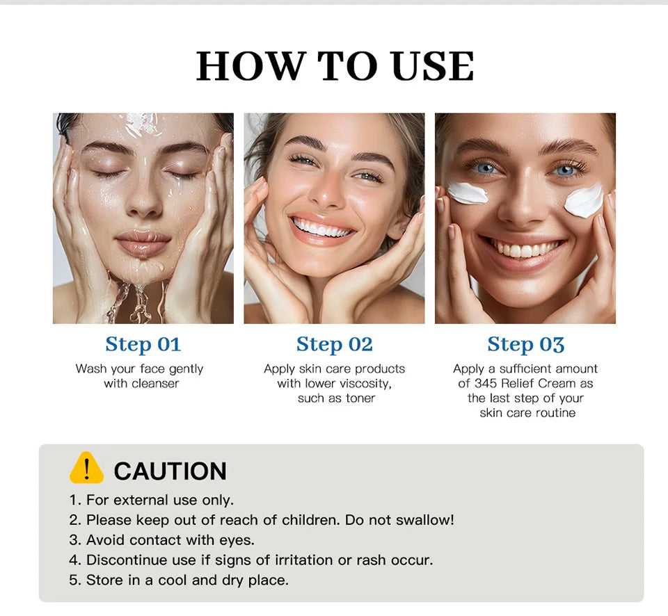 How to use acne treatment cream with skincare steps and caution instructions