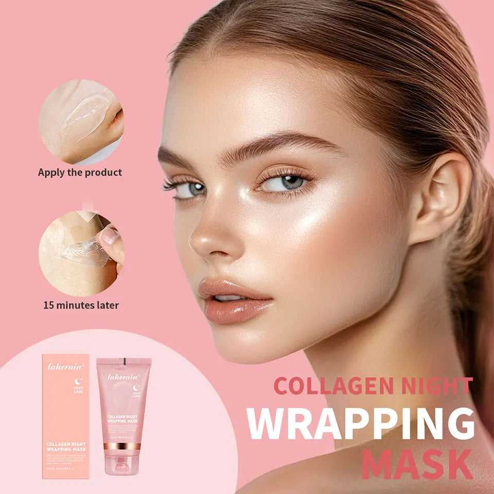 Ibcccndc Collagen Night Wrapping Mask for Hydration with Easy Application for Glowing Skin