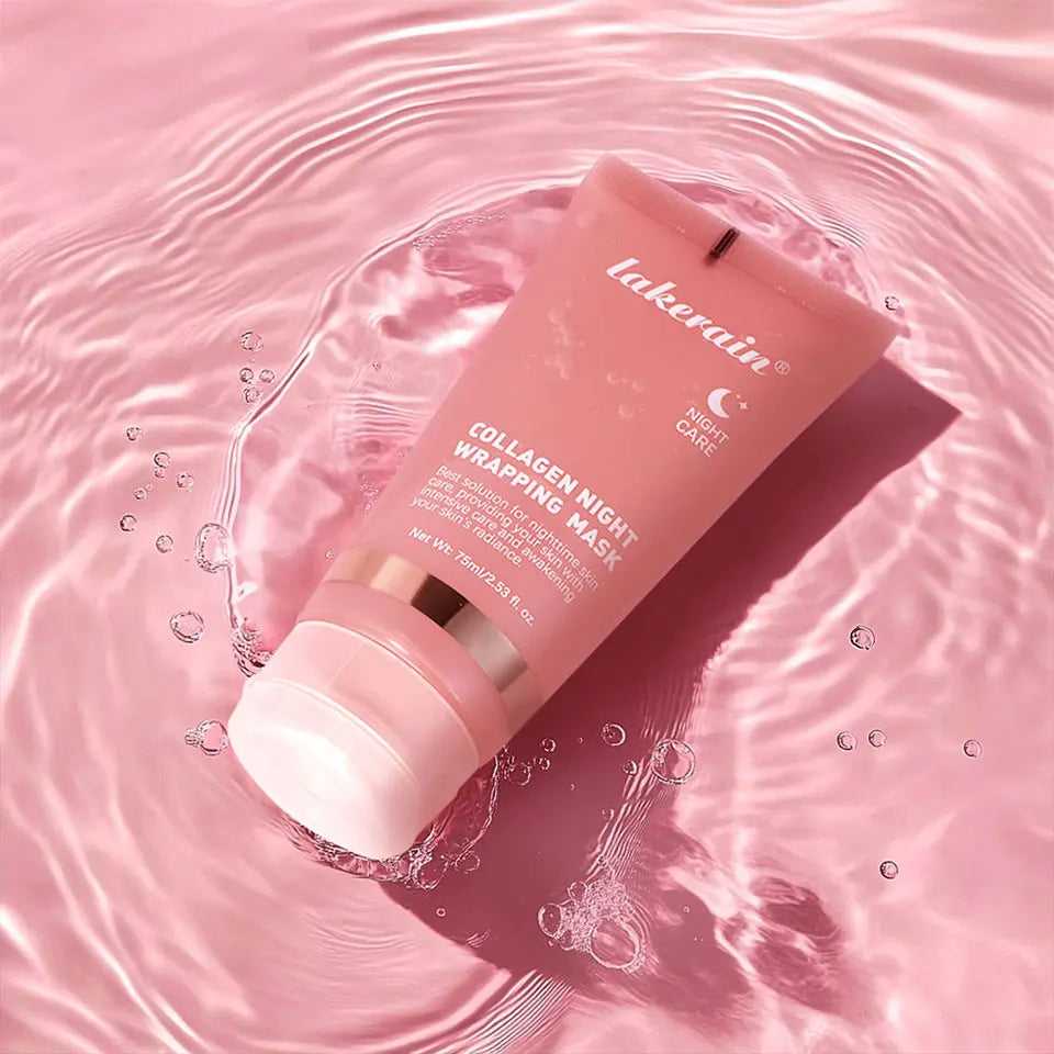 ibcccndc Collagen Night Wrapping Mask in Pink Tube for Hydrating Skin Treatment