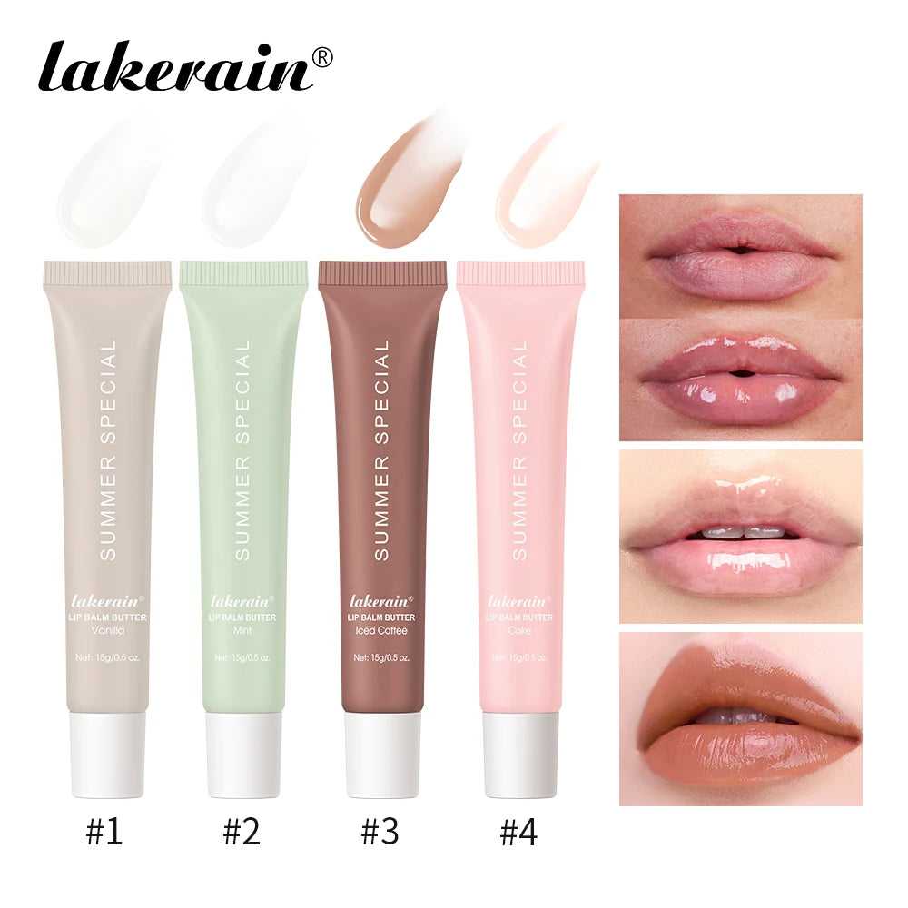 Lakerain Summer Special Lip Gloss Set with Four Shades for Hydrating and Glossy Lips