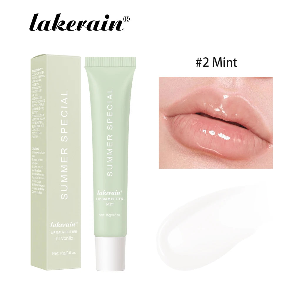 Lakerain Summer Special Lip Balm in Mint with Moisturizing Formula for Soft Lips