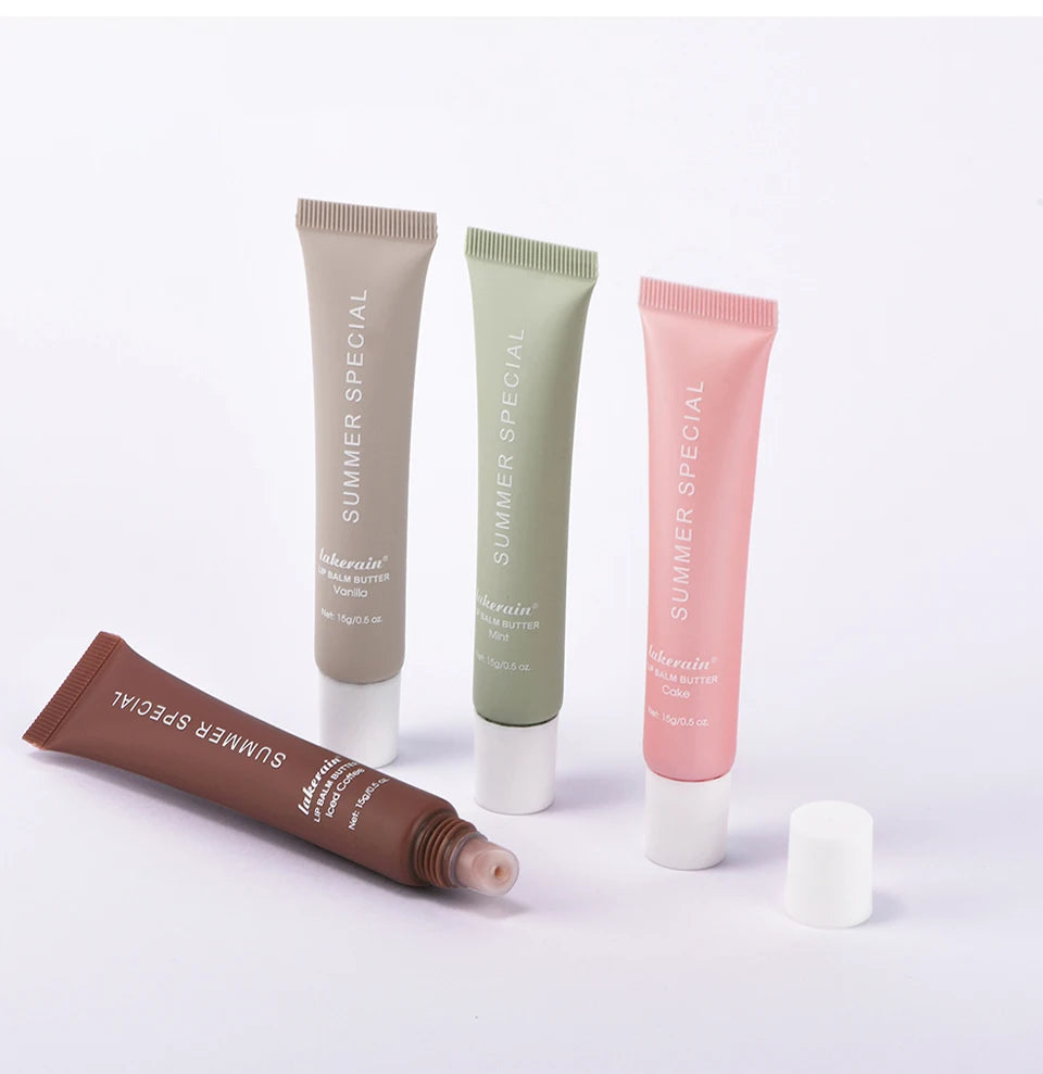 Lakerain Summer Special Skincare Tubes in Brown, Green, Pink, and Beige for a Refreshing Routine