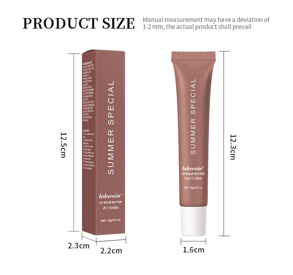 Lakerain Summer Special Lip Butter in Vanilla with 10g tube and stylish packaging