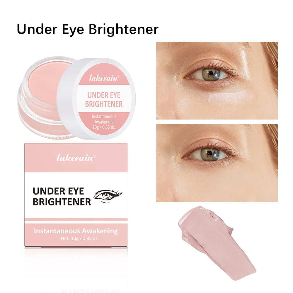 Lakerain Under Eye Brightener Cream in Pink Packaging for Instant Eye Awakening and Brightening
