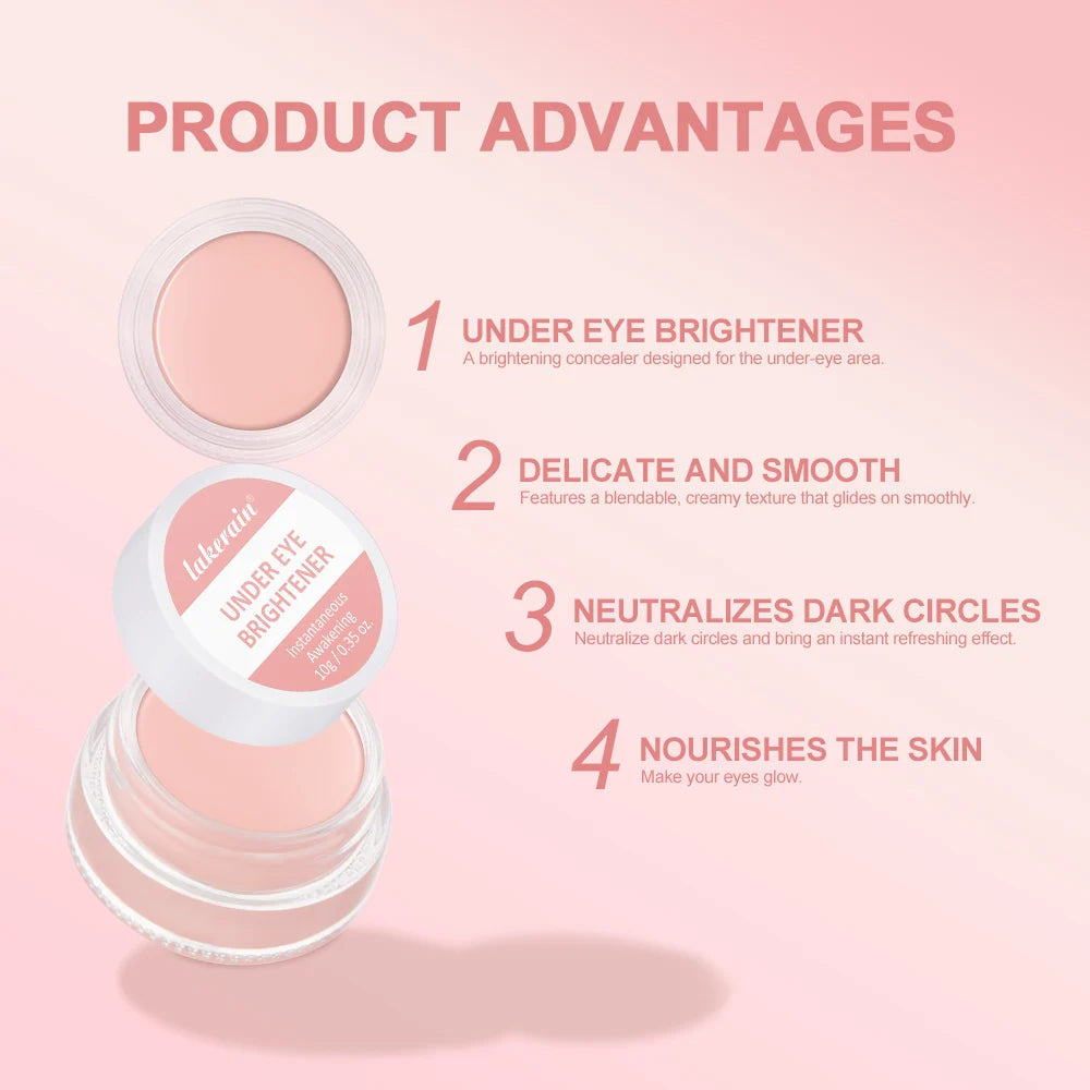 ibcccndc Under Eye Brightener Cream to Neutralize Dark Circles and Nourish Skin for a Fresh Look