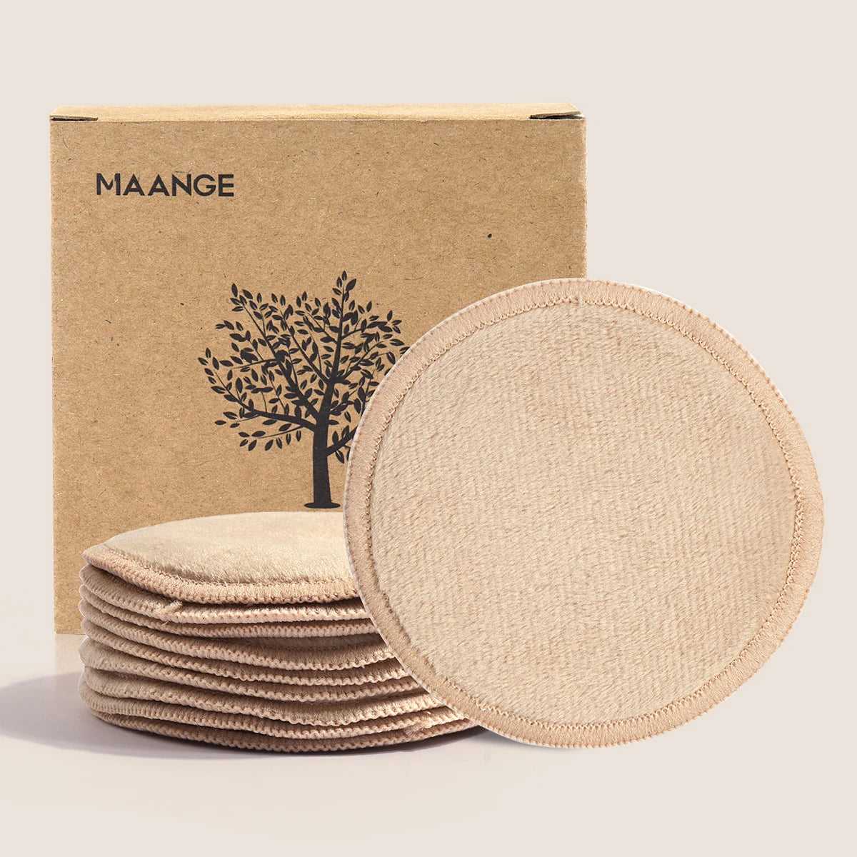 MAANGE Reusable Cotton Cleansing Pads for Gentle Skin Cleaning and Makeup Removal