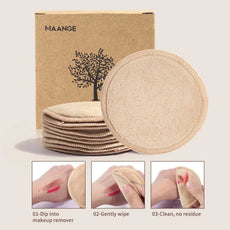 MAANGE Reusable Makeup Remover Pads for Gentle Cleansing without Residue