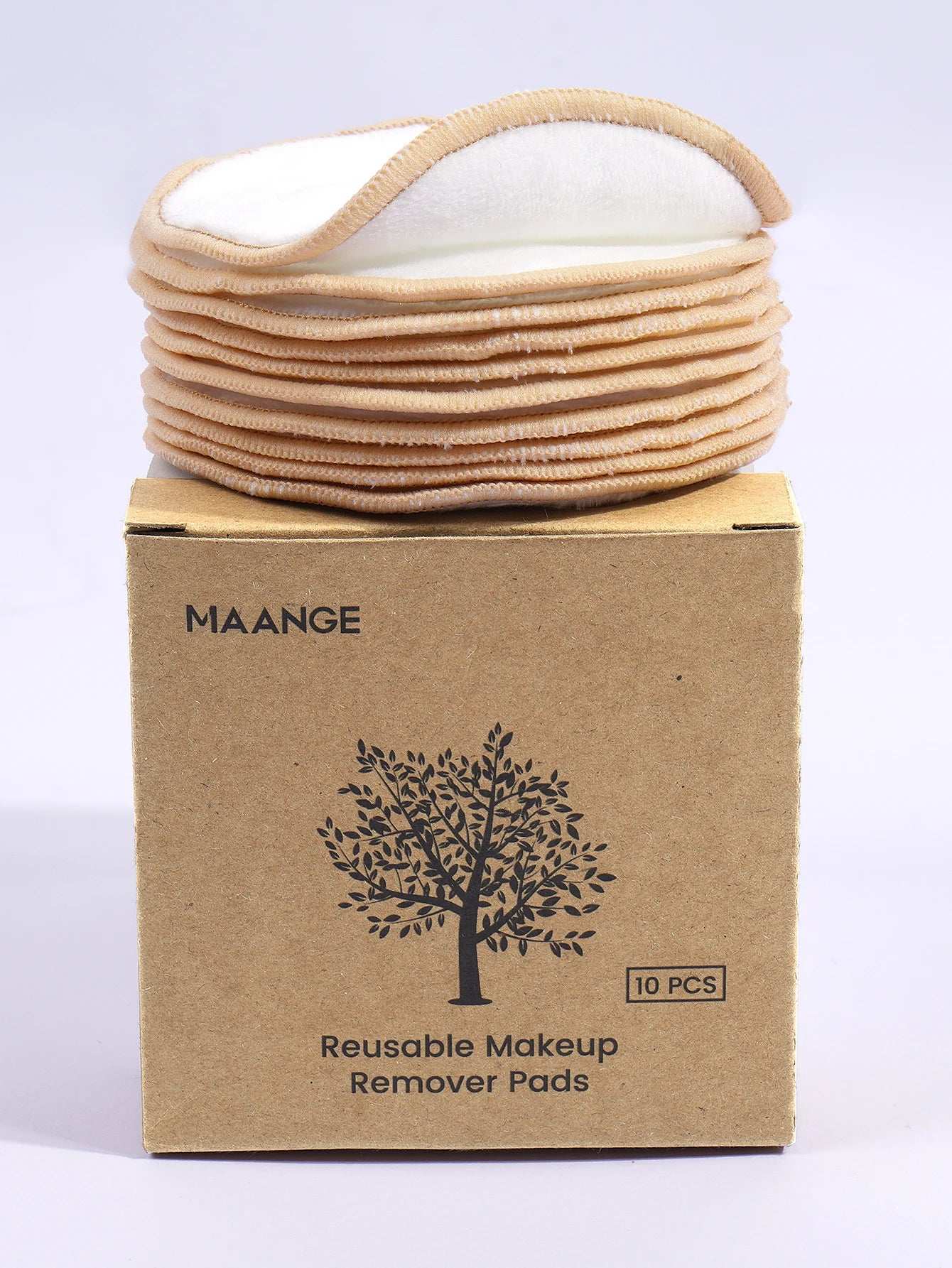 MAANGE 10 Pack Reusable Makeup Remover Pads in Eco-Friendly Box for Sustainable Cleansing