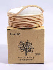 MAANGE 10 Pack Reusable Makeup Remover Pads in Eco-Friendly Box for Sustainable Cleansing