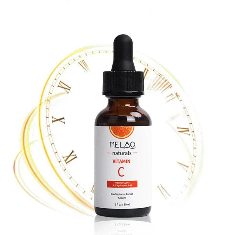Melao Vitamin C Facial Serum in a 30ml bottle for brightening and rejuvenating skin