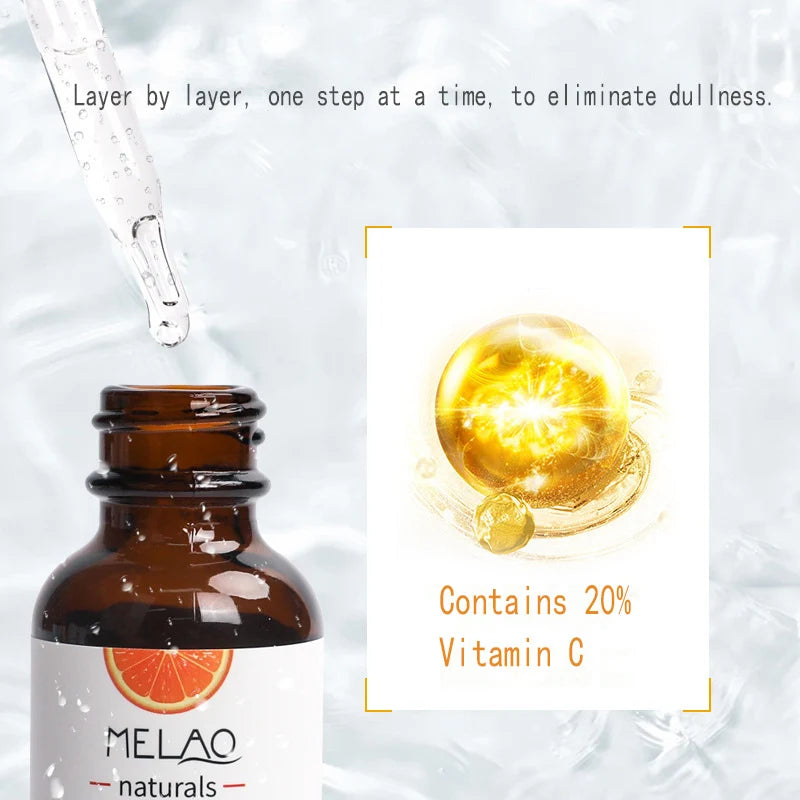 Melao Naturals Vitamin C Treatment with 20 percent concentration to eliminate dullness and improve skin radiance