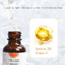 Melao Naturals Vitamin C Treatment with 20 percent concentration to eliminate dullness and improve skin radiance