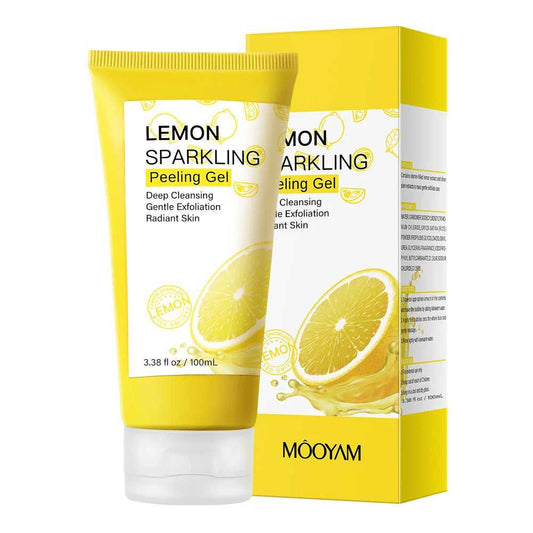 Mooyam Lemon Sparkling Peeling Gel for Deep Cleansing and Gentle Exfoliation of Radiant Skin