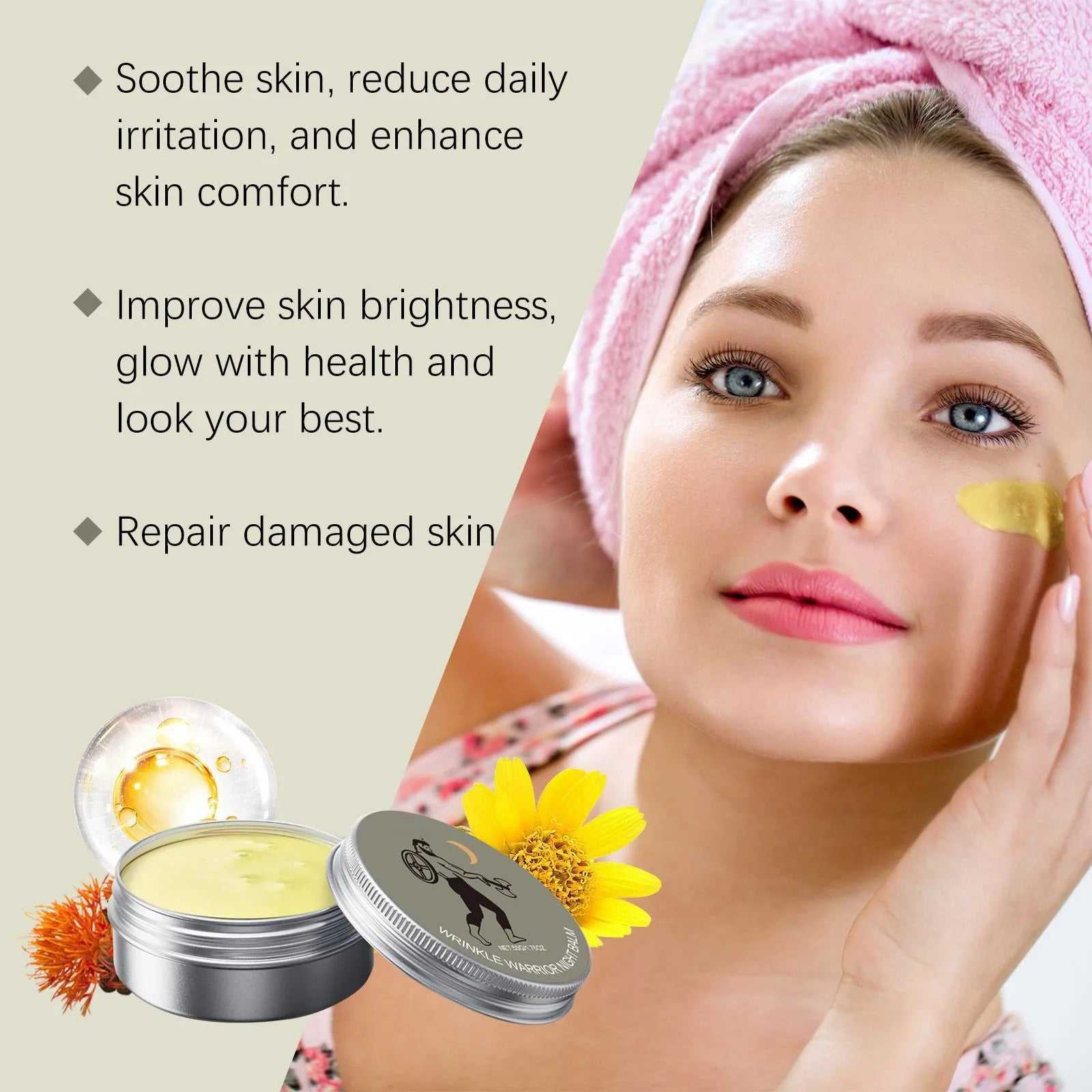 NoEnName_Null nourishing night cream for soothing skin and enhancing comfort with health glow