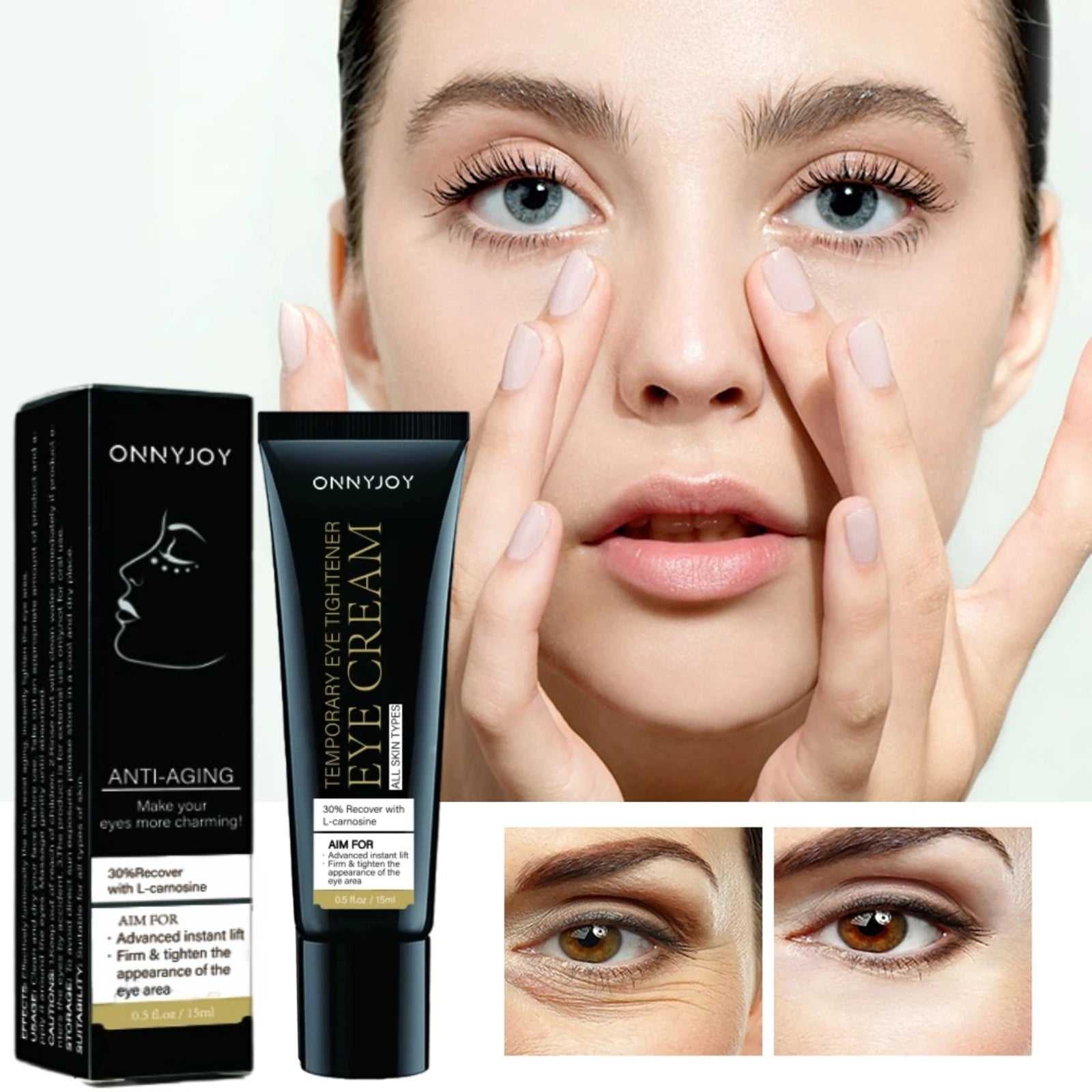 GULANXI Anti-Aging Eye Cream with 30% Retinol for reducing dark circles and fine lines