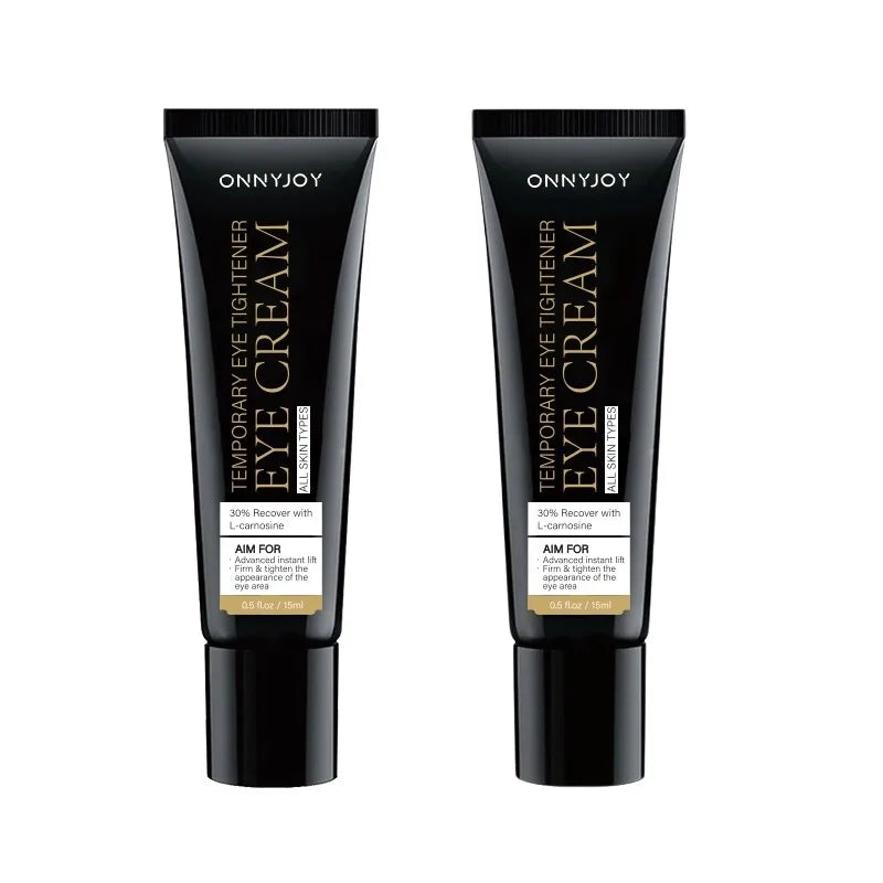 GULANXI Eye Cream Duo for Temporary Eye Tightening and Recovery with Caffeine